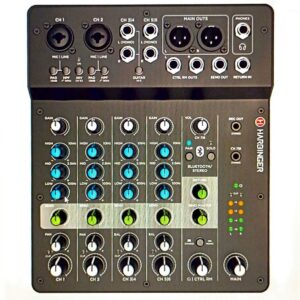 Harbinger LV8 8-Channel Analog Mixer with Bluetooth